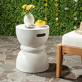 Safavieh Haruki Concrete Accent Table - Ivory
