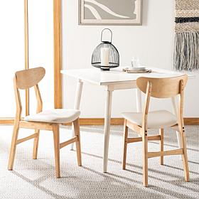 Safavieh Lucca Retro Natural Dining Chair 2-pack
