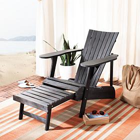 Safavieh Merlin Adirondack Chair with Retractable Footrest