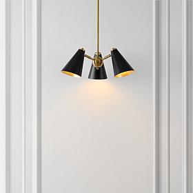 Safavieh Naveeda 21" Black and Brass Pendant Light