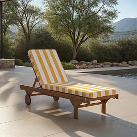 Safavieh Newport Lounge Chair in Yellow Stripe