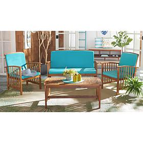 Safavieh Rocklin 4-piece Outdoor Living Set