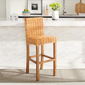 Safavieh Tobie Rattan Bar Stool