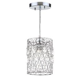 Safavieh Vega  Beaded 6" Diameter Adjustable Pendant - Chrome