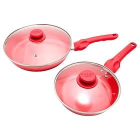 Safe-T-Grip 8" and 10" Deep Skillet Pan Set