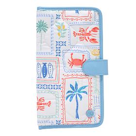 Samantha Brown Quilted Nylon Organizer Wallet