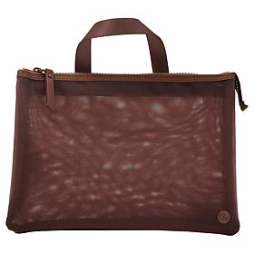 Samantha Brown Solid Compartments Cosmetic Pouch