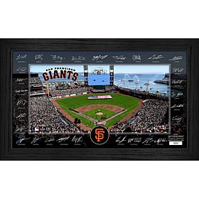 San Francisco Giants Framed 2025 Signature Field Team Roster