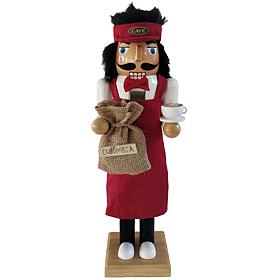 Santa's Workshop 14" Barista Nutcracker