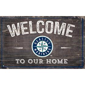 Seattle Mariners 11x19 Welcome to our Home Sign  
