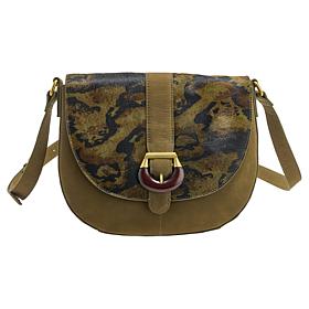 Sharif Legacy Nubuck Leather Saddle Bag