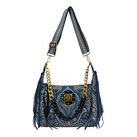 Sharif Legacy Parisian Tapestry and Leather Hobo