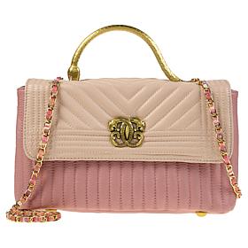 Sharif Legacy Serpent Handle Quilted Leather Crossbody 