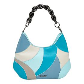 Sharif Legacy Twist-Chain Patchwork Leather Hobo Bag