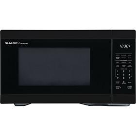 Sharp 1.1 Cubic Foot Black Countertop Microwave Oven