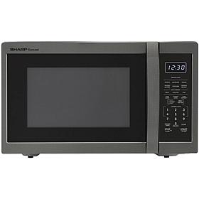 Sharp 1.4-cu. ft. 1100W Black/Stainless Countertop Microwave