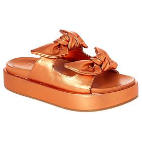 SHUSHOP KIKI Bow Flatform Slide Sandal