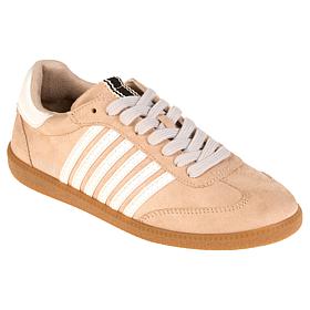 SHUSHOP Steffie Striped Lace-Up Fashion Sneaker
