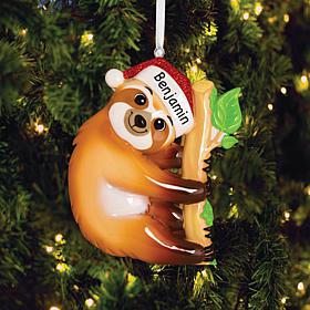 Sloth Personalized Ornament