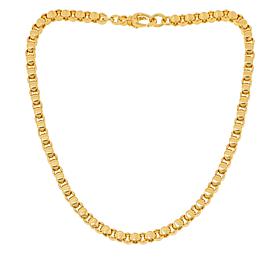 Soave Oro 14K Electroform Dome Link Necklace