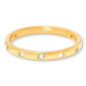 Soave Oro 14K Yellow Gold Electroform Gemstone Bangle