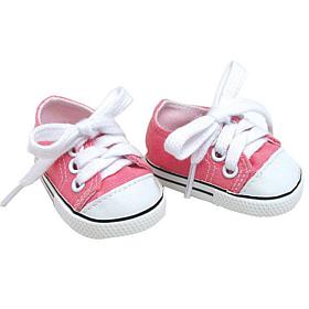 Sophia’s by Teamson Kids Light Pink Canvas Sneaker Shoe for 18" Dolls