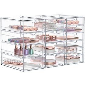Sorbus 3-pk Makeup Organizer With 14 Drawers 