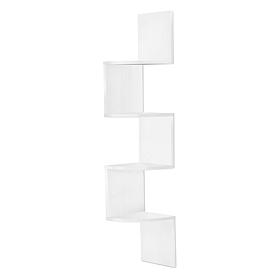 Sorbus 5-Tier Zig Zag Corner Wall Shelf 40" H