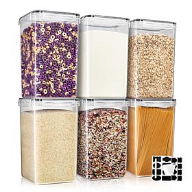 Sorbus 6-pack (6.5L / 219.79 oz.) Airtight Food Storage Containers