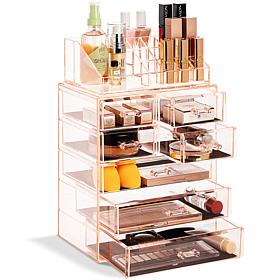Sorbus 7-Drawer Makeup and Jewelry Storage Case with Top Tray