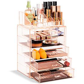 Sorbus Makeup and Jewelry Storage Case w/Top Tray (4 Lg/2 Sm Drawers)