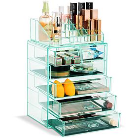 Sorbus Makeup and Jewelry Storage Case w/Top Tray (4 Lg/2 Sm Drawers)