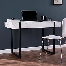 Southern Enterprises Movi Modern Faux Marble Desk