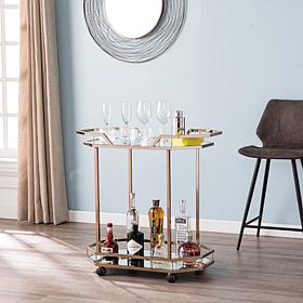 Southern Enterprises Vikram Bar Cart - Champagne