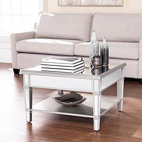 Southern Enterprises Wedlyn Square Mirrored Coffee Table