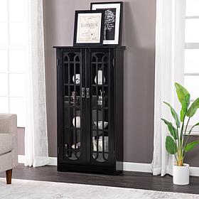 Southern Enterprises Window Pane Media Cabinet - Black