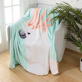 SouthStreet Loft Printed 100% Polyester Plush Throw