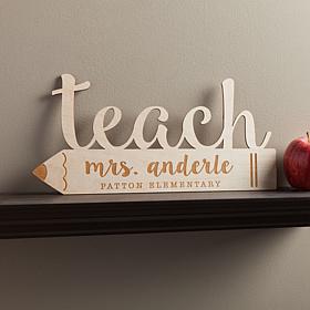 Special Teacher Personalized Wood Keepsake