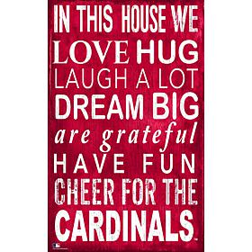 St. Louis Cardinals In This House Sign 