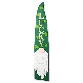 St. Patrick's Wooden Gnome Porch Decor