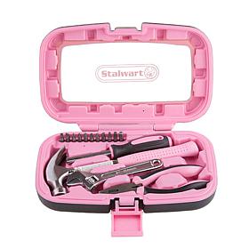 Stalwart 15-piece Household Hand Tools Set - Pink
