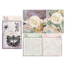 Stamps By Me Floral Flutter 63-Piece Card-Making Kit