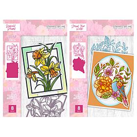 Stamps By Me Florals Perfect Petals Die and Stencils Card Making Kit