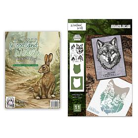 Stamps by Me Wildlife Theme Stamps and Stencil 86-piece Set 