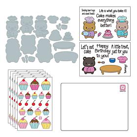 Stamps of Life Bakery Bears Stamp and Die Kit by Stephanie Barnard