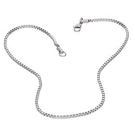 Stately Steel 1.5mm Box Chain Necklace