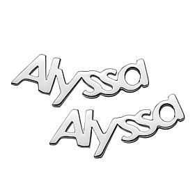 Sterling Silver or Gold over Sterling Personalized Name Crawler But...
