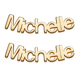 Sterling Silver or Gold over Sterling Personalized Name Crawler But...