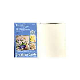 Strathmore Blank Greeting Cards with Envelopes -  Fluorescent White