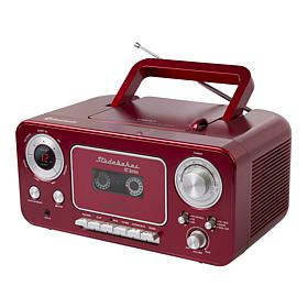 Studebaker Portable CD & Cassette Player w/Bluetooth & AM/FM Radio